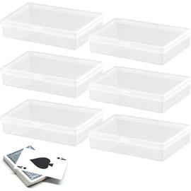 Lot de 6 boîtes de rangement en plastique transparent 5L renforcées avec  couvercle clipsable CLIP'N STORE