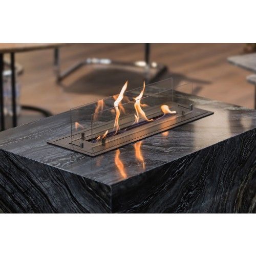Brûleur Bioéthanol 720 Noir avec 2 verres de protection Termobio TERMOFOC