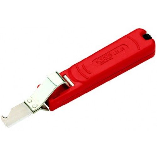 Outil pour dégainer les câbles pour gaines en PVC isolant ou caoutchouc avec lame crochet 220-28 SAM OUTILLAGE