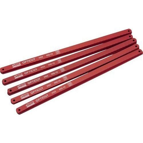 Étui de 10 lames de scie à métaux HSS bi-métal Opticut - 300 mm - 12 dents SAM OUTILLAGE