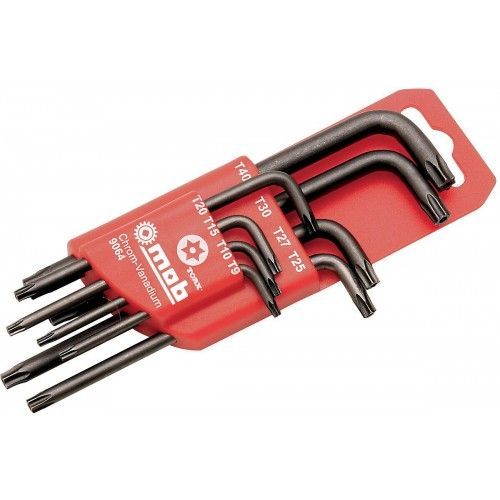 Étui de 8 clés mâles tamper Torx MOB