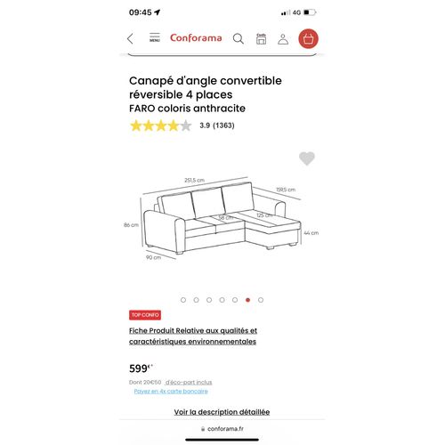 Canapé Lit Conforama