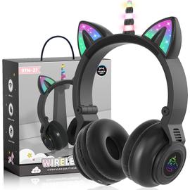 ONTA®Pliable on Ear Casque Audio Enfant,Réglable Léger Écouteurs pour  Enfants pour Ttéléphonesphones/iPhone/Tablettes/iPad/PC/MP3/MP4 :  : High-Tech