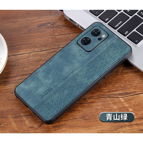 Etui Coque Pour Oppo Find X5 Lite International Edition Étui Pour Téléphone Portable En Silicone Anti-Chute Avec Texture En Cuir Mat, Sensation De Peau,?Aoyama Green?Yueshang