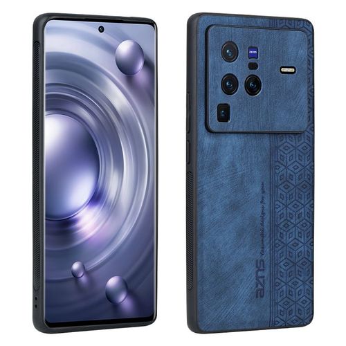Etui Coque Pour Honor 50 Skin Sensation Leather Matte Texture All Inclusive Anti-Fall Silicone Mobile Phone Case,?Bleu?Yueshang
