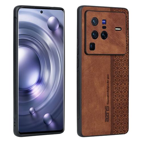 Etui Coque Pour Honor 50 Skin Sensation Leather Matte Texture All Inclusive Anti-Fall Silicone Mobile Phone Case,?Marron?Yueshang