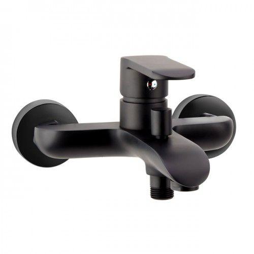 Mitigeur bain-douche noir mat - fixation murale - COLORS SARODIS