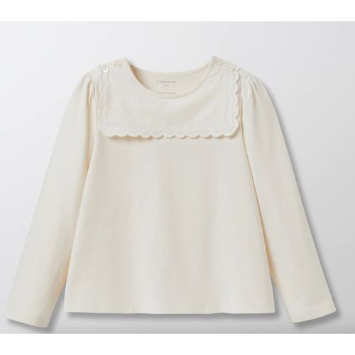 T-Shirt Fille Col Vareuse (Cyrillus)