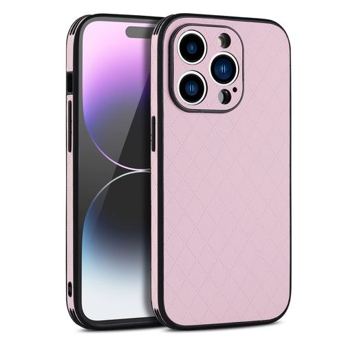 Etui Coque Pour Coque Iphone 7 Rhombus Tout Compris Anti-Chute En Silicone Souple Sensible A La Peau, ?Rose?Rhombus A Quatre Bords