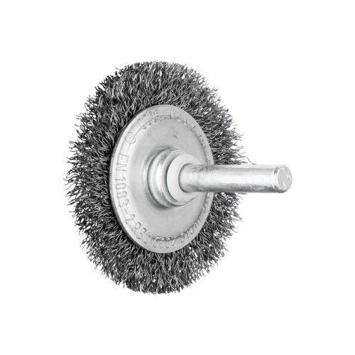 Brosse plate non torsadée sur tige en acier ST - par 10 - 50x4 PFERD