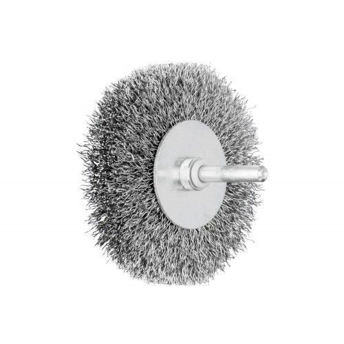 Brosse plate non torsadée sur tige en acier ST - par 10 - 80x15 PFERD