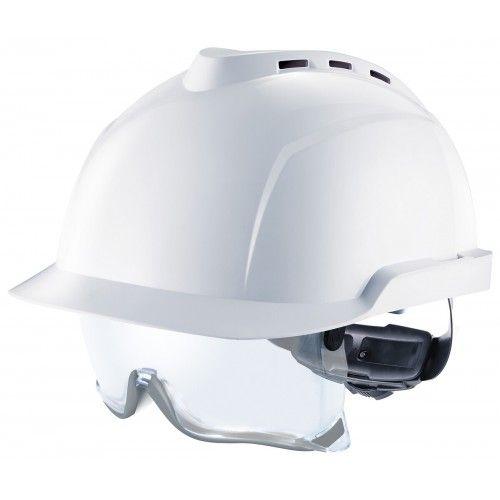 Casque de sécurité V-Gard® 930 ventilé avec surlunettes intégrées blanc MSA