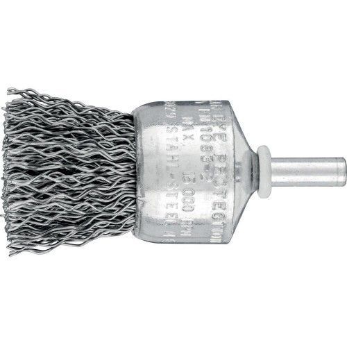 Brosse pinceau sur tige fils acier - par 10 - D 10 mm PFERD