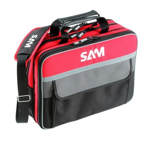 Sac à outils textile de 16 litres - rouge et gris SAM OUTILLAGE