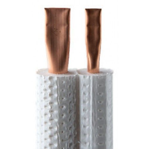 Tube cuivre isolé 0,7 mm 1/4-3/8 PE extrudé - couronne de 10 mètres EID