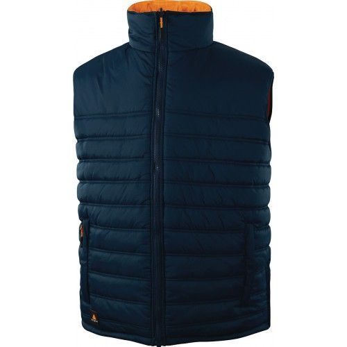 Gilet de travail haute visibilité Fidji 3 réversible - orange et bleu - taille S DELTA PLUS