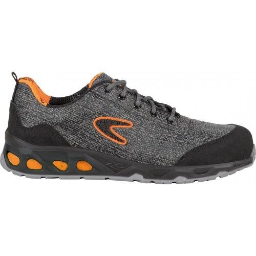 Chaussures De Sécurité Basses Reconverted S1 P Sr Orange Et Gris Cofra