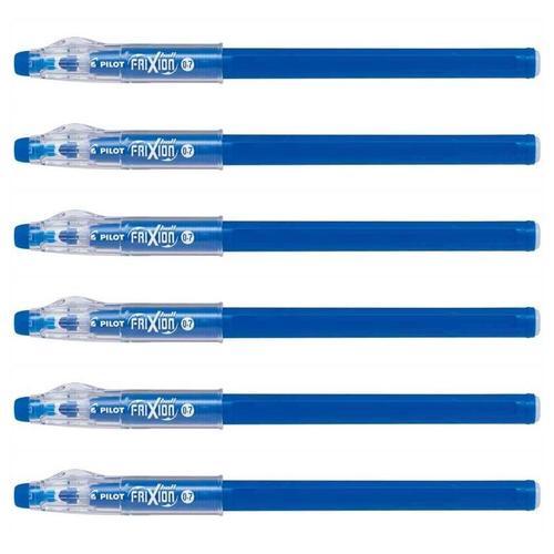 Pilot Lot De 6 Stylos Roller Frixion Ball Sticks 07, Bleu