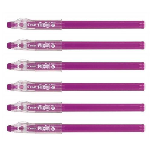 Pilot Lot De 6 Stylos Roller Frixion Ball Sticks 07, Framboise