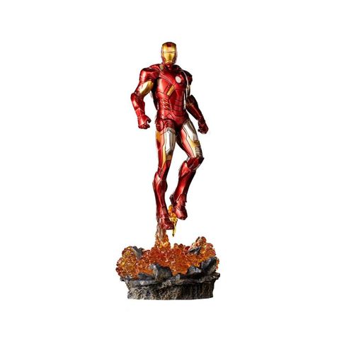 The Infinity Saga - Statuette Bds Art Scale 1/10 Iron Man Battle Of Ny 28 Cm