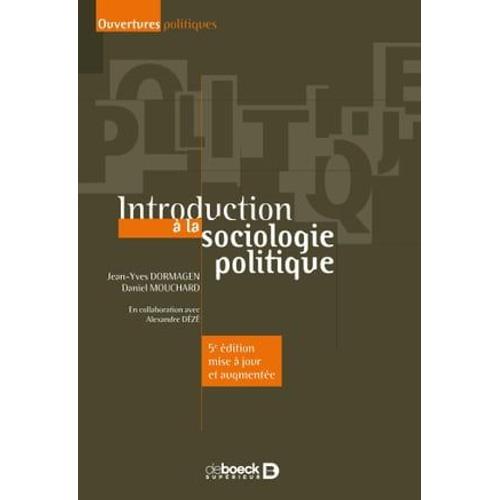 Introduction À La Sociologie Politique