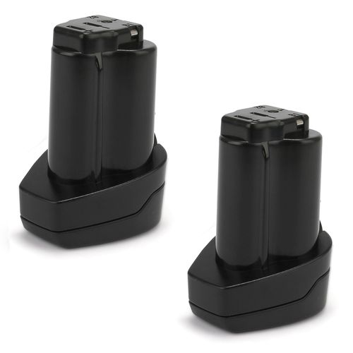 2x Batterie 10.8V, 1.5Ah, Li Ion pour Metabo Powermaxx BS/ BS Basic/ BS Quick/ BS Quick Pro/ ASE, KPA 10.8 600 - 6.25439, 625439000 batterie de rechan