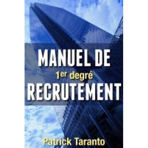 Manuel De Recrutement 1 Er Degré