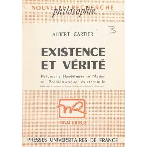 Existence Et Vérité