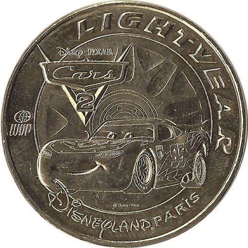 Jeton Touristique De La Monnaie De Paris - 77700 Disneyland Paris - Lightyear - Cars. Édition 2020.