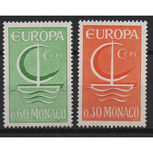 Monaco Timbres Europa 1966-1967