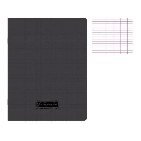 Cahier grand format Clairefontaine Cahier - 17x22(cm) - Grands carreaux - 96  pages - couverture en polypro - sans spirale - - Calligraphe