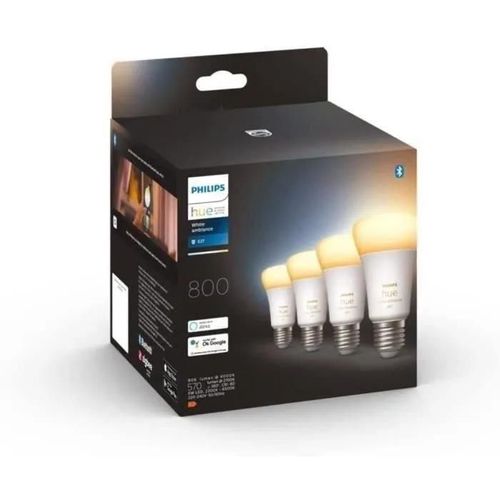Ampoule Connectée Hue White Ambiance E27 - Pack De 4
