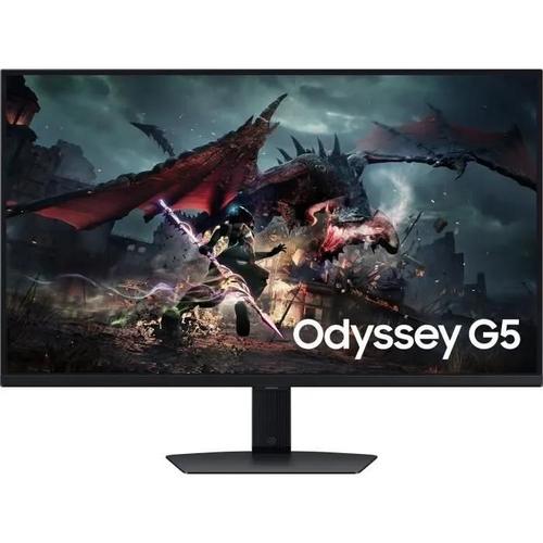 Samsung Odyssey G5 S32DG500EU - G50D Series - écran LED - jeux - 32" - 2560 x 1440 QHD @ 180 Hz - IPS - 350 cd/m² - 1000:1 - DisplayHDR 400 - 1 ms - HDMI, DisplayPort - noir