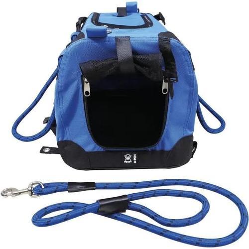 Sac De Transport - M Pets - Remix 2 En 1 Bleu - 41 X 28 X 28 Cm - Pliable - L¿Ger - Ceinture Baudrier