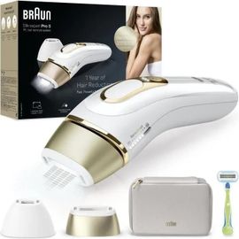 Épilateur À Lumière Pulsée - Braun - Silk·Expert Pro 5 - Épilation À La Maison - Pochette - Rasoir Venus - 2 Têtes - Pl5152