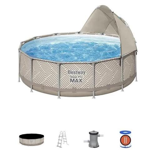 Kit Piscine hors sol tubulaire BESTWAY Steel Pro Max 396 x 107 cm