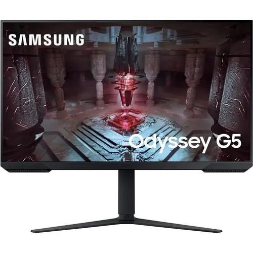 Samsung Odyssey G5 S32CG510EU - G51C Series - écran LED - jeux - 32" - 2560 x 1440 QHD @ 165 Hz - VA - 300 cd/m² - 3000:1 - HDR10 - 1 ms - 2xHDMI, DisplayPort - noir