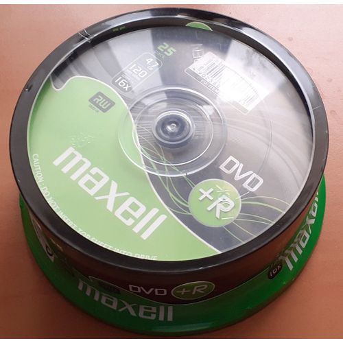 Pack 25 DVD+R Maxell