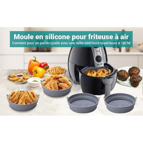 Pot Silicone Air Fryer 2 Pièces Plat Silicone Réutilisable Pour