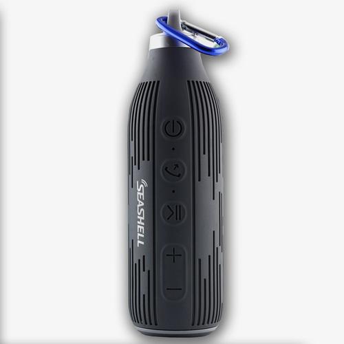 Enceinte Sport antichoc bluetooth et NFC forme bouteille coloris noir