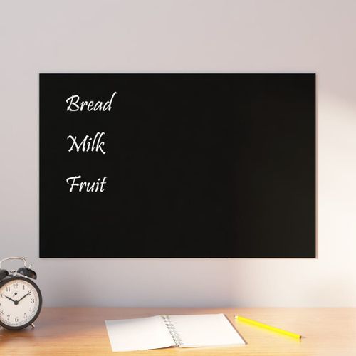 vidaXL Tableau noir magnétique mural noir 60x40 cm verre trempé