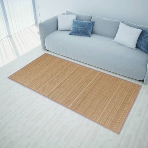 Vidaxl Tapis Rectangulaire Marron Bambou 120 X 180 Cm