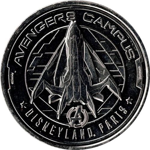 Jeton Touristique De La Monnaie De Paris - 77700 Disneyland Paris - Avengers Campus. Édition 2023. Couleur Argent.