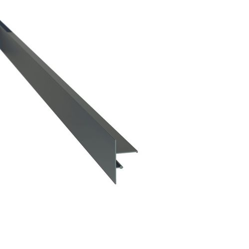Profilé de finition clipsable pour terrasse sur plots - JOUPLAST - Gris anthracite - 70 mmmm