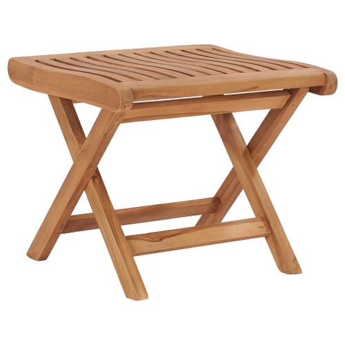 Vidaxl Repose-Pied Pliable 46,5x49x41,5 Cm Bois De Teck Solide