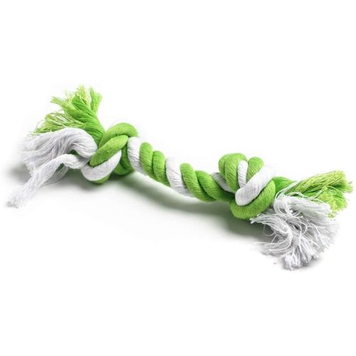 Corde N?Ud Forme Os 20 X 1,5 Cm Vert - Jouet Pour Chien - Zamibo