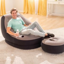 Intex Fauteuil Gonflable Avec Pouf Ultra Lounge Relax 68564np