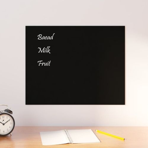 vidaXL Tableau noir magnétique mural Noir 50x40 cm Verre trempé
