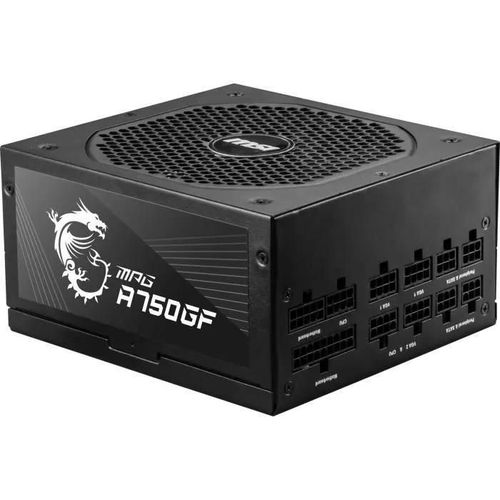 MSI MPG A750GF - Alimentation électrique (interne) - ATX12V / EPS12V - 80 PLUS Gold - CA 100-240 V - 750 Watt - PFC active