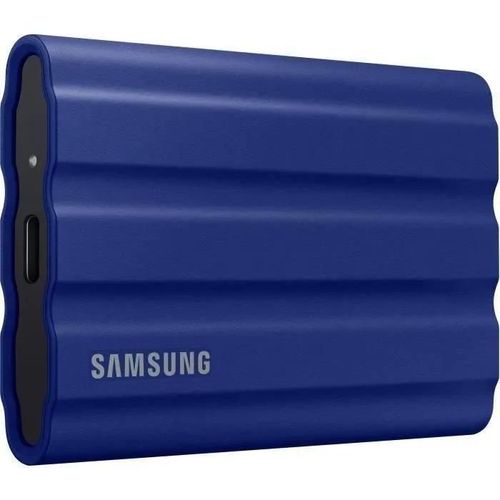 Samsung T7 Shield MU-PE2T0R - SSD - chiffré - 2 To - externe (portable) - USB 3.2 Gen 2 (USB-C connecteur) - AES 256 bits - bleu